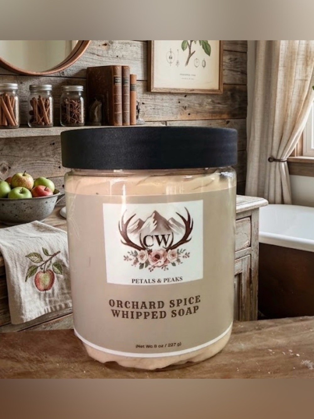 Orchard Spice Whipped Soap -CW Petals & Peaks 🍂
